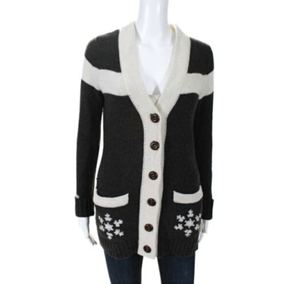 Bergdorf Goodman X Autumn Cashmere Merino Cozy Chic Cardigan MINT - Picture 4 of 12